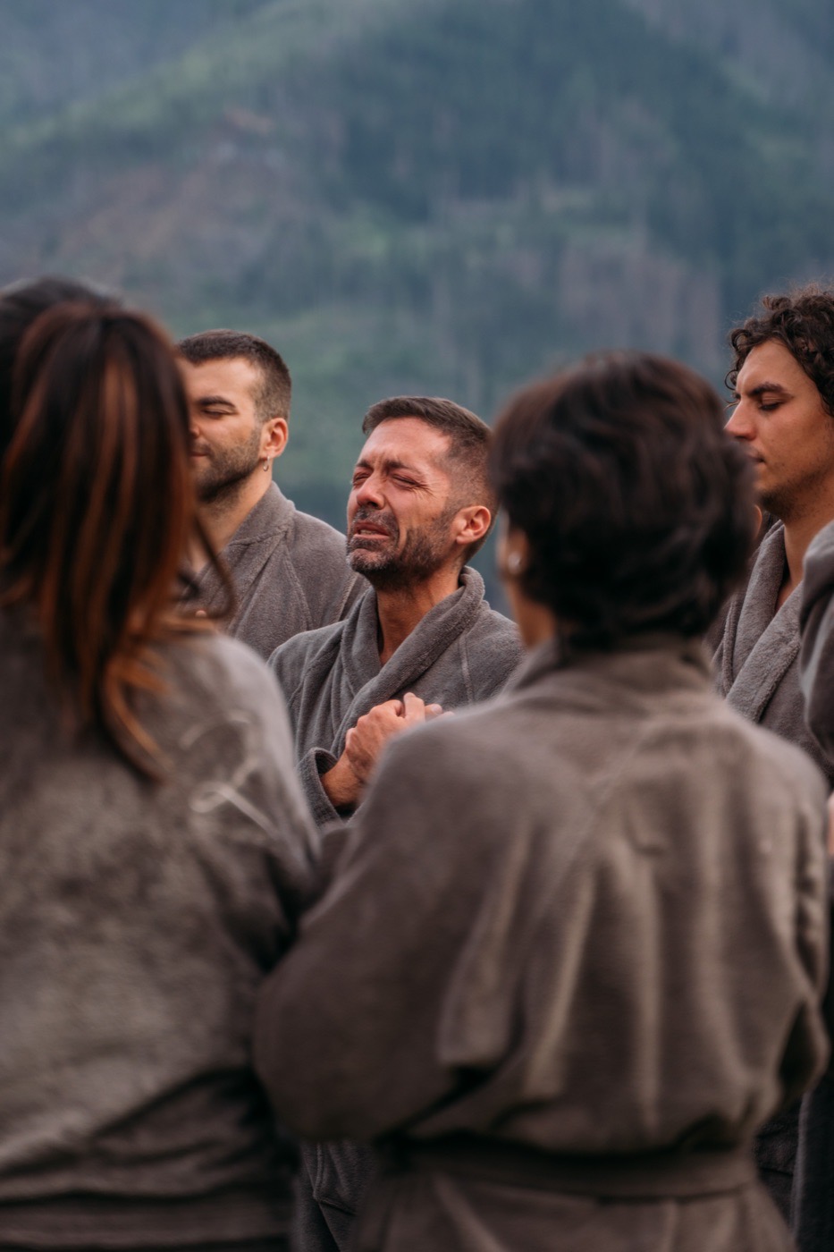 Un momento dell'esperienza sulle Dolomiti